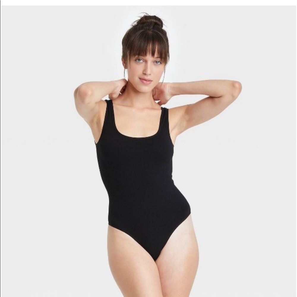 Black tank bodysuit